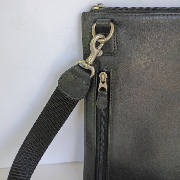 COACH Brown Genuine Leather Messenger/Crossbody Bag Purse - Picture 6 of 8